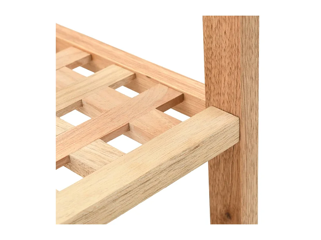 Étagère à chaussures Bois de noyer massif 69 x 26 x 40 cm