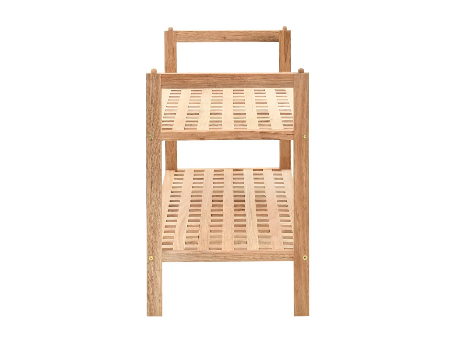 Zapatero Madera maciza de nogal 69 x 26 x 40 cm