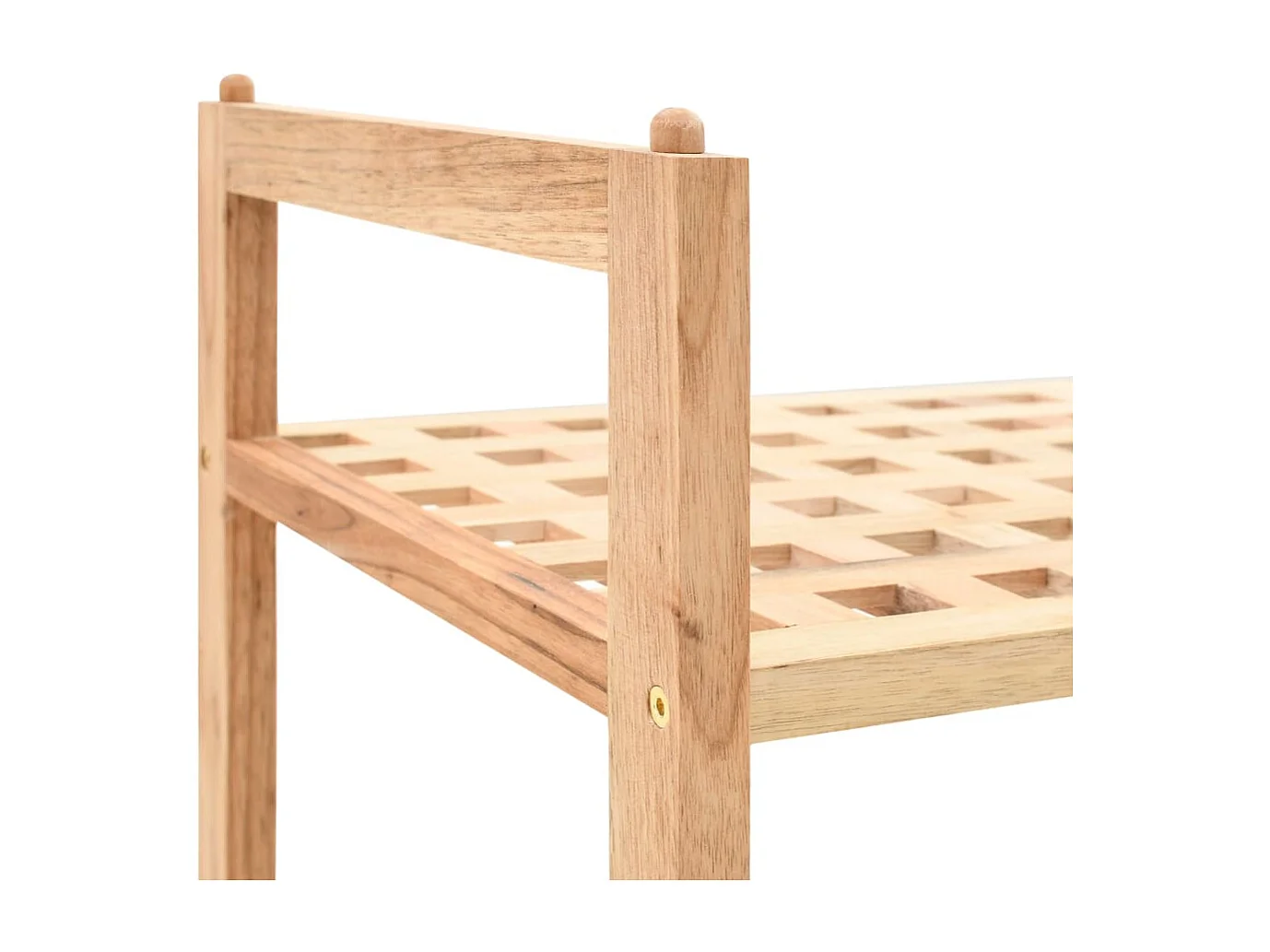 Zapatero Madera maciza de nogal 69 x 26 x 40 cm
