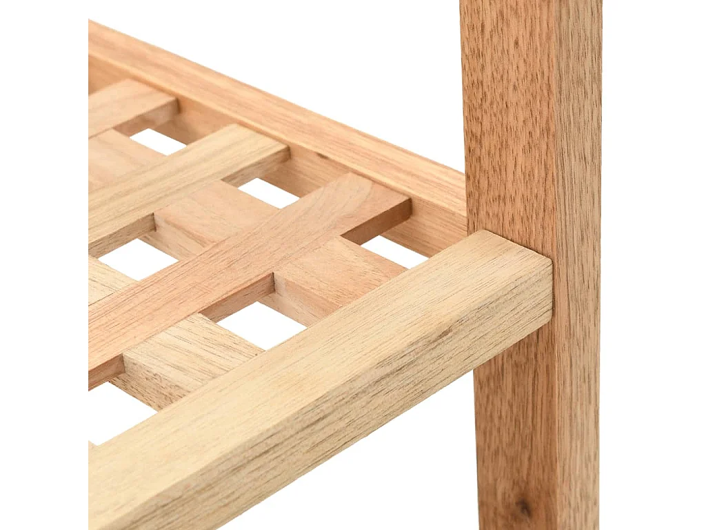 Zapatero Madera maciza de nogal 69 x 26 x 40 cm