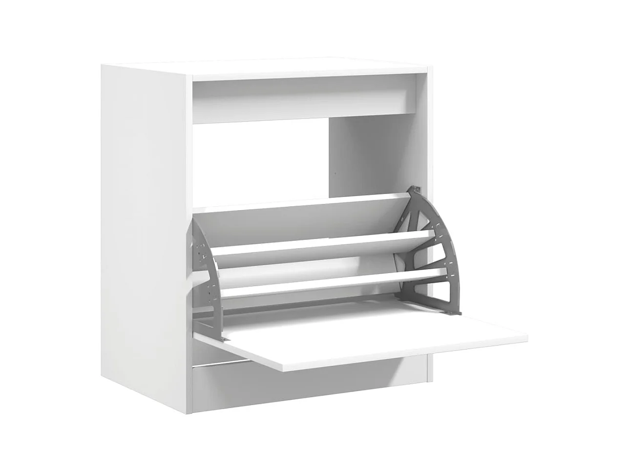 Armoire à chaussures blanc 60x42x69 cm bois d'ingénierie