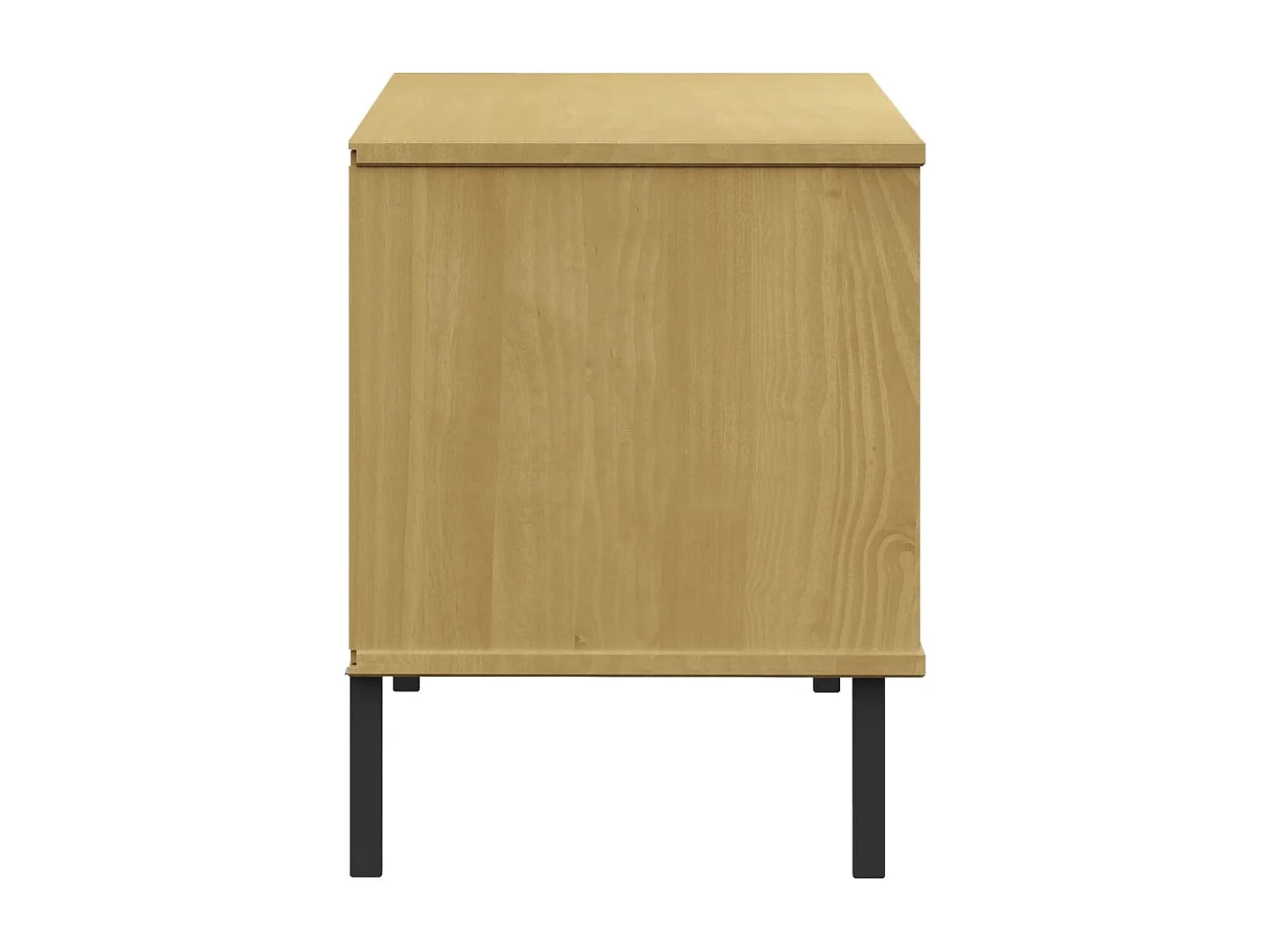 Zapatero con patas de metal Marrón 106x35x45 cm OSLO Madera