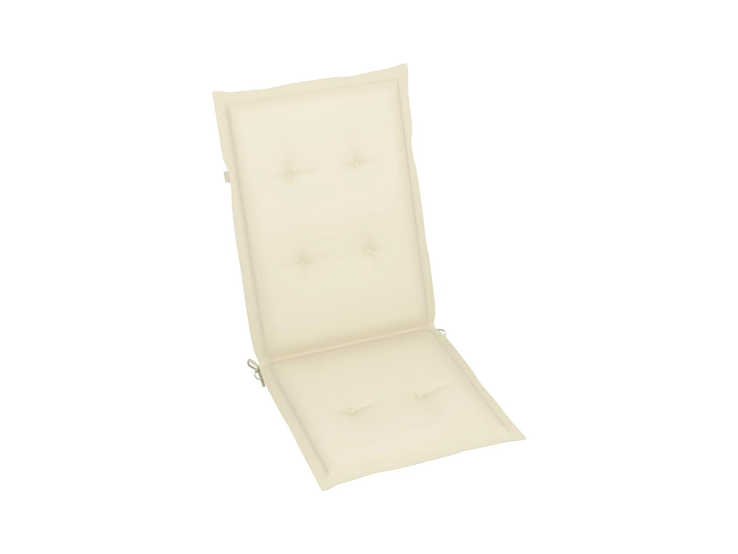 Set van 4 verstelbare tuinstoelen met kussens Acaciahout