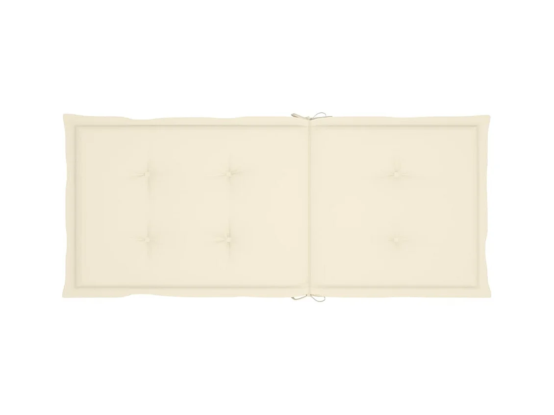 Set van 4 verstelbare tuinstoelen met kussens Acaciahout