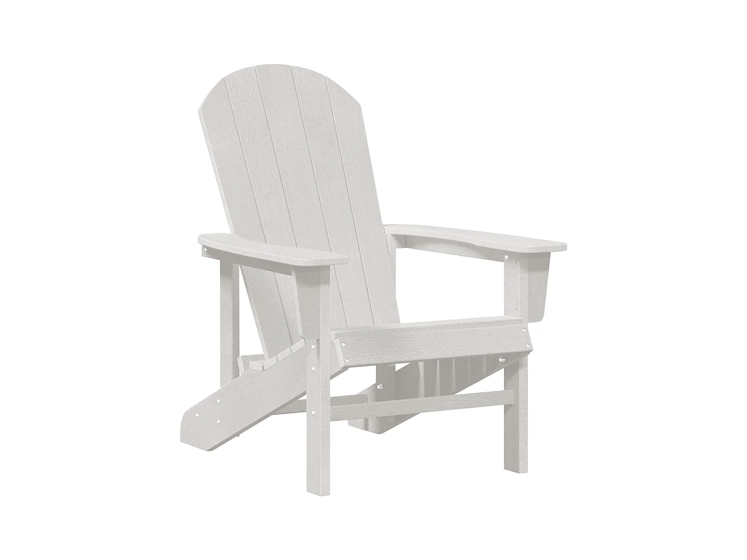 Chaise longue Adirondack Blanche 74x82x91 cm HDPE