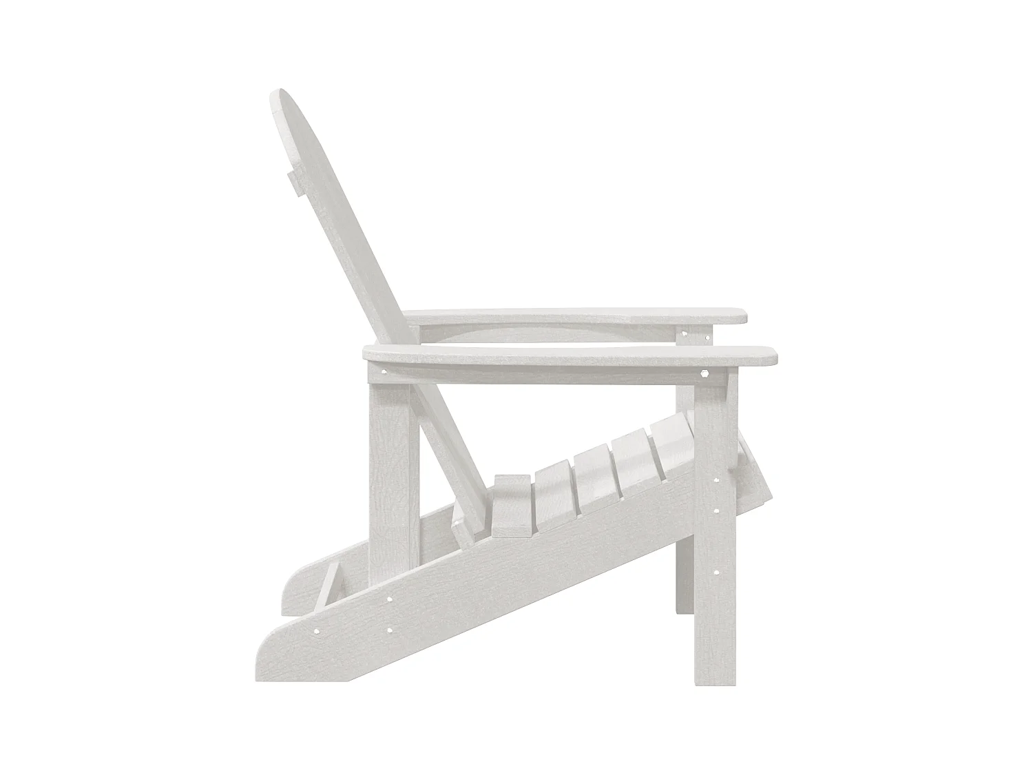 Chaise longue Adirondack Blanche 74x82x91 cm HDPE