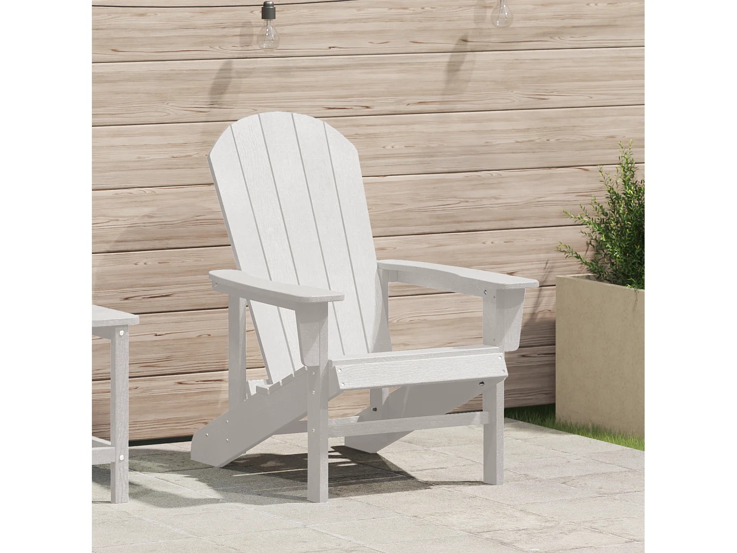 Chaise Adirondack Blanche 74x82x91 cm HDPE