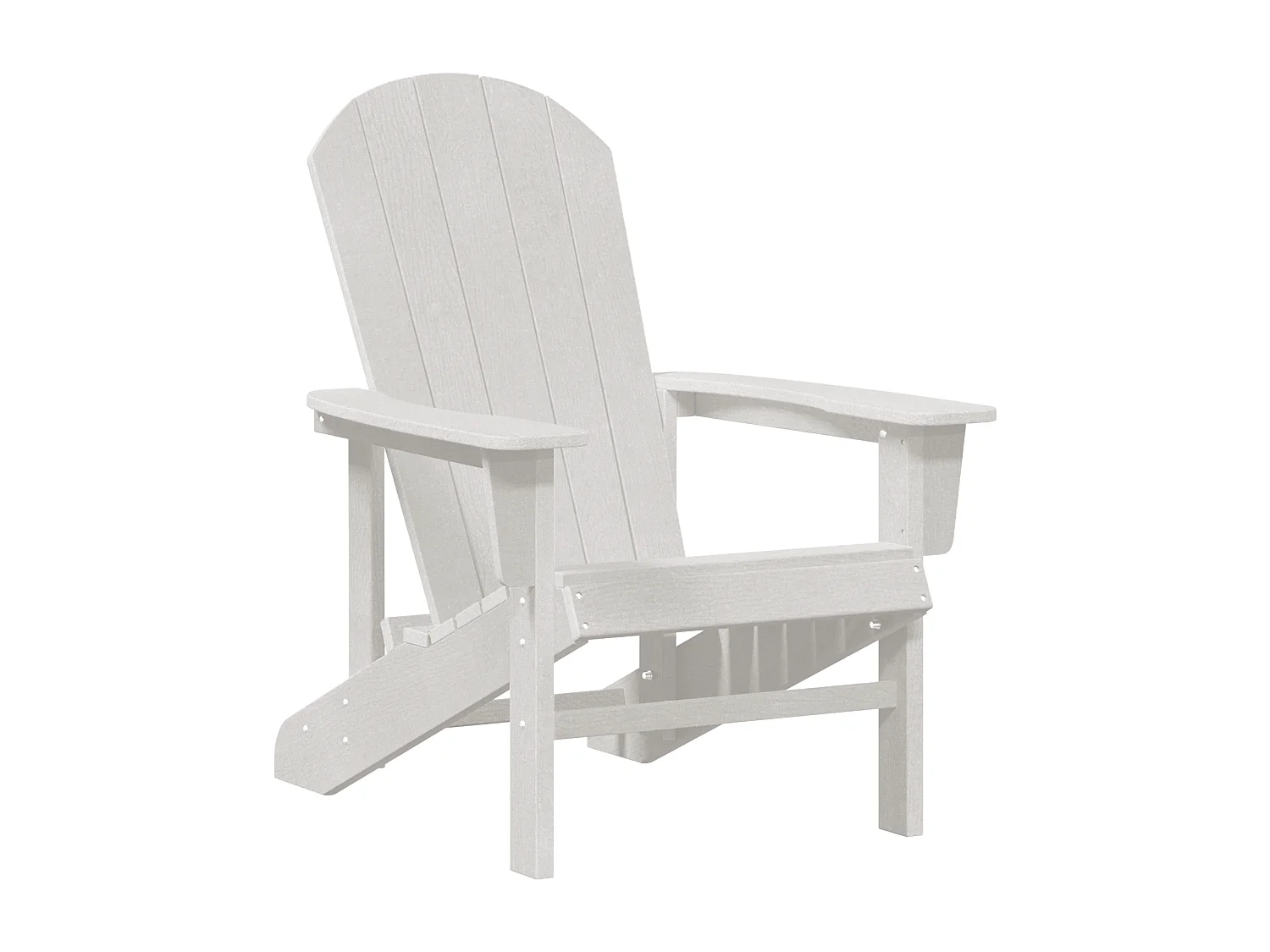 Chaise Adirondack Blanche 74x82x91 cm HDPE