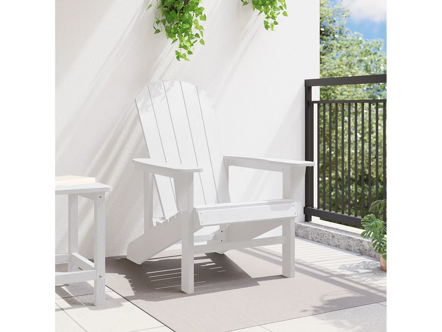 Chaise Adirondack Blanche 74x82x91 cm HDPE