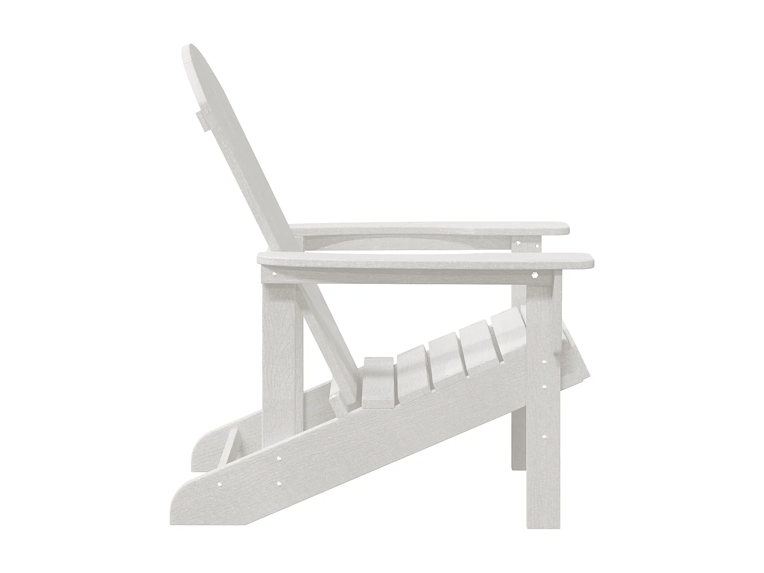 Chaise Adirondack Blanche 74x82x91 cm HDPE