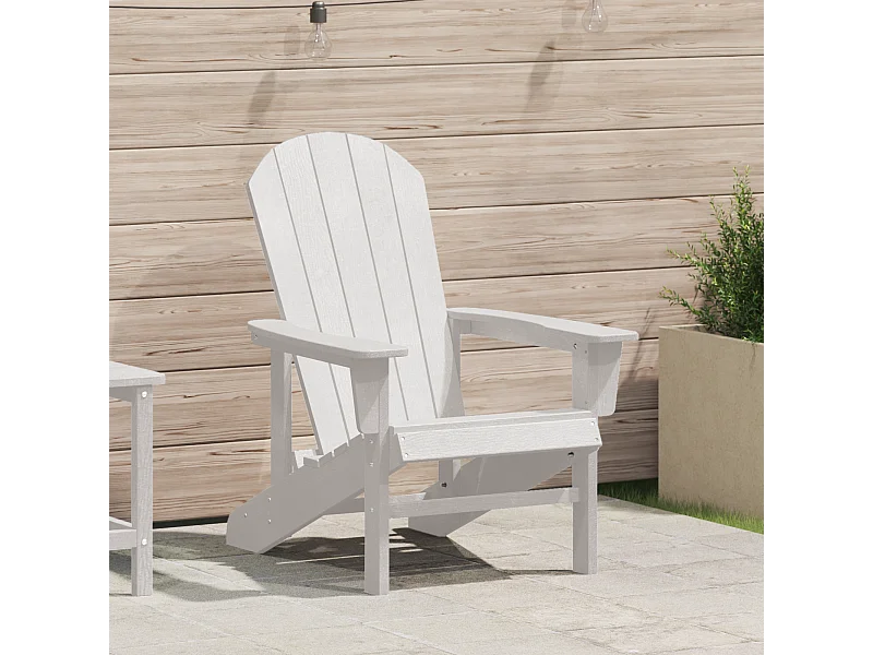 Chaise Adirondack Blanca 74x82x91 cm HDPE