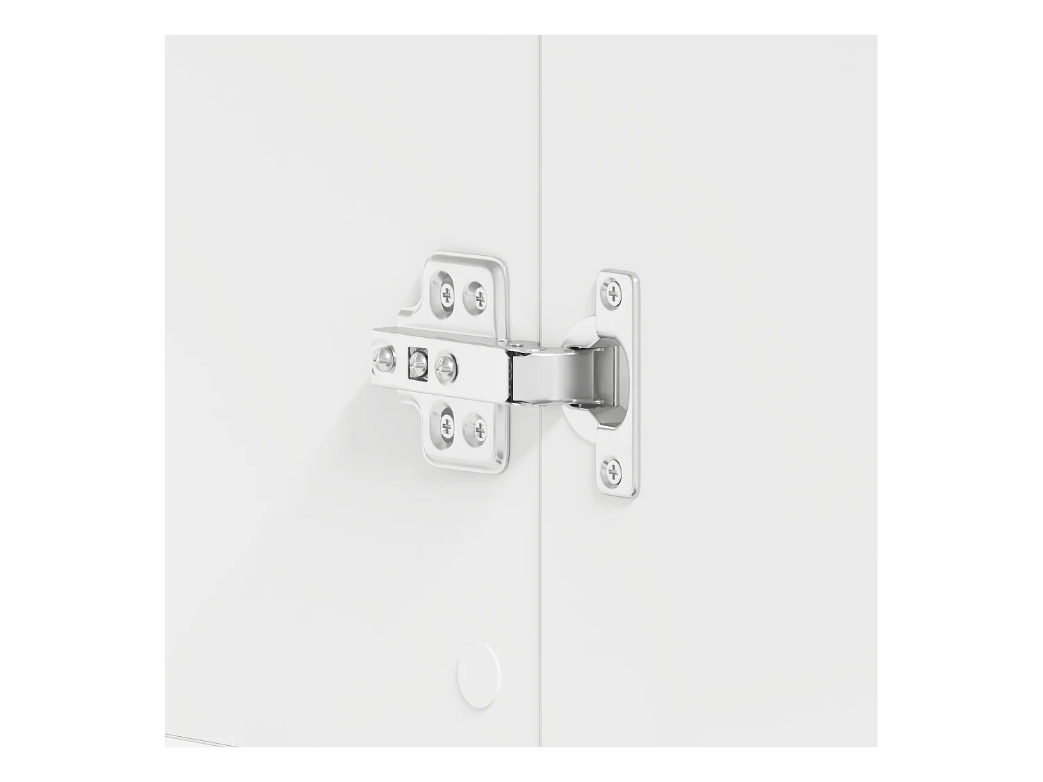 Meuble à chaussures blanc 80x39x180 cm en bois d'ingénierie