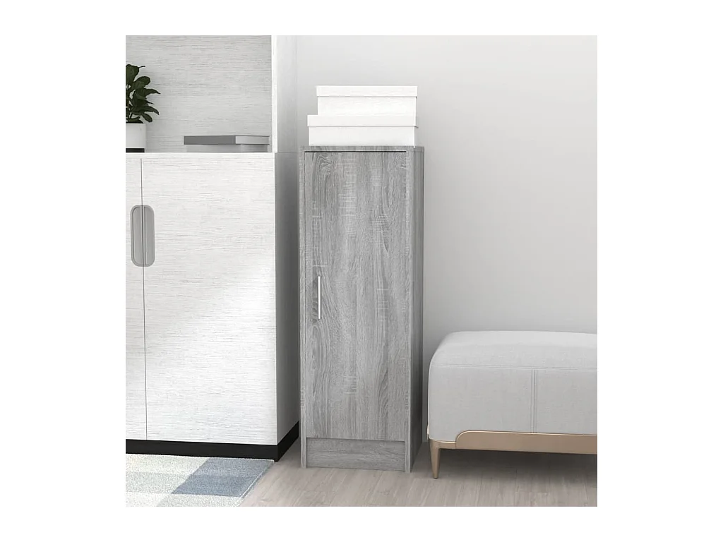 Zapatero Sonoma gris 32x35x92 cm Madera de ingeniería