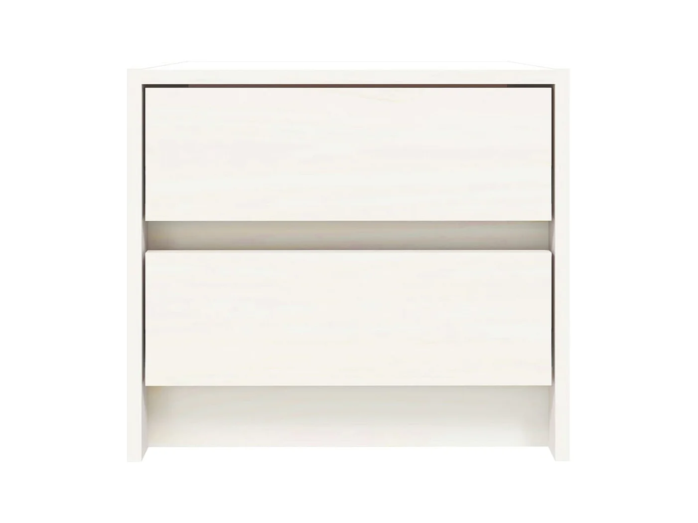 Nachtkastjes 2 stuks wit 40x31x35,5 cm massief grenenhout