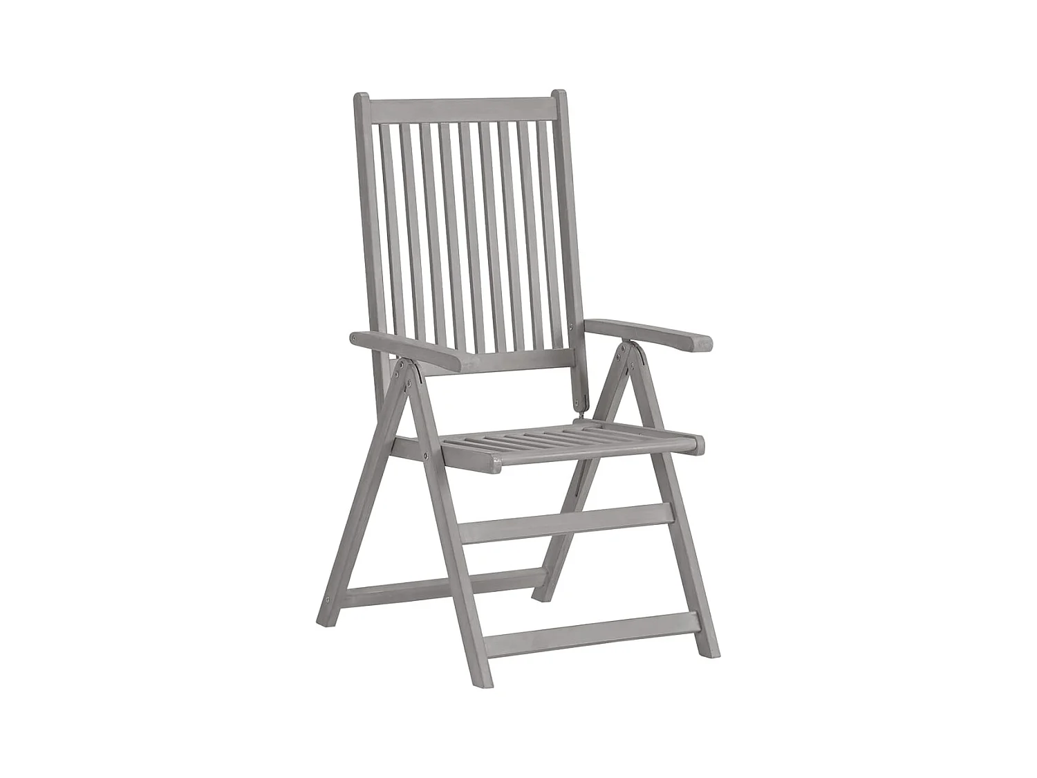 Set van 2 verstelbare tuinstoelen met kussens Acaciahout