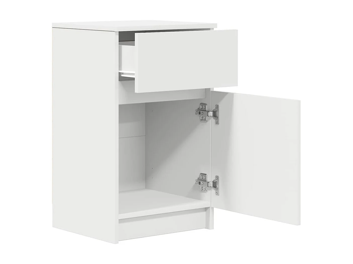 Tables de chevet 2 pcs blanc 39x35x65 cm bois d’ingénierie