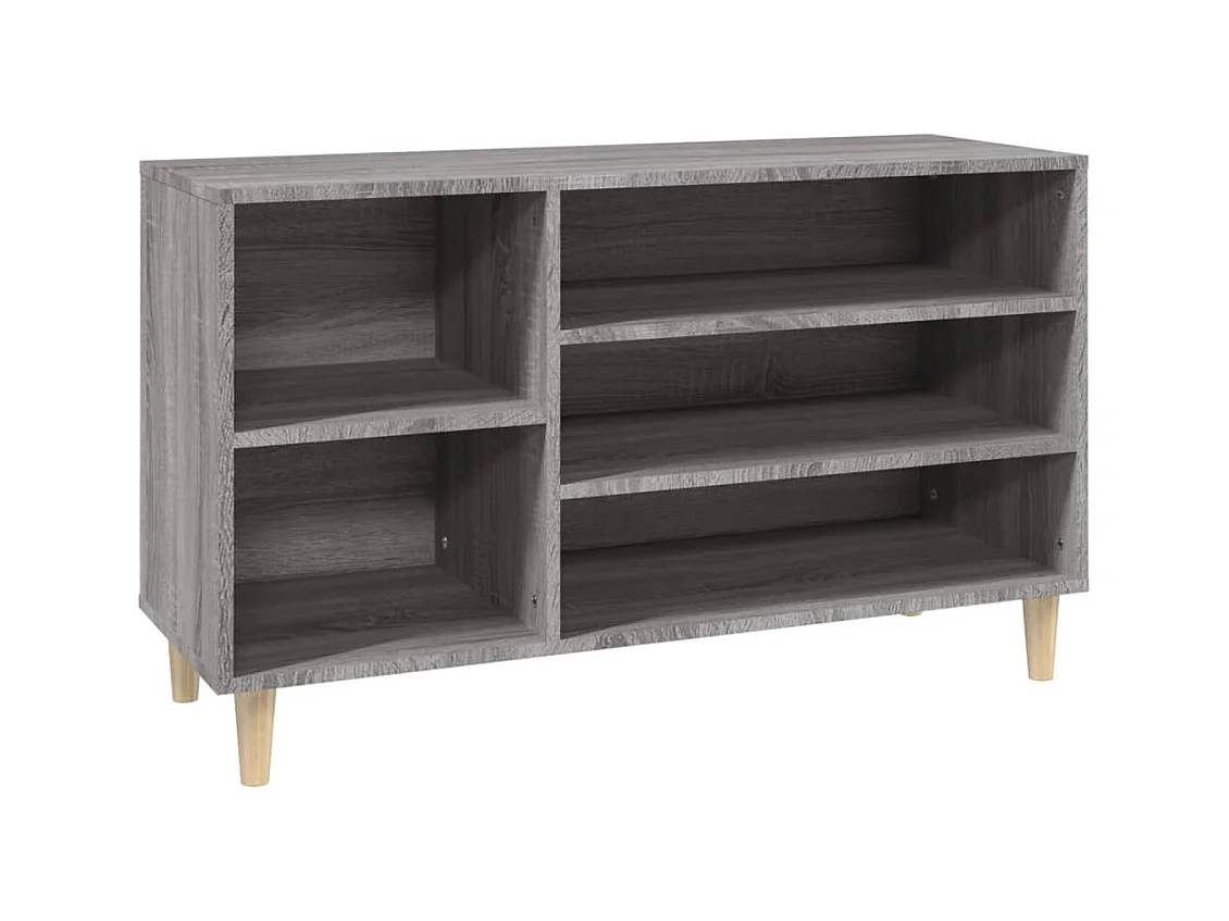 Armoire à chaussures Sonoma gris 102x36x60 cm Bois d'ingénierie