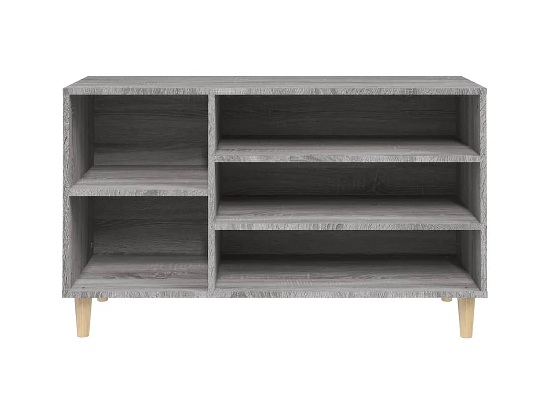 Armoire à chaussures Sonoma gris 102x36x60 cm Bois d'ingénierie