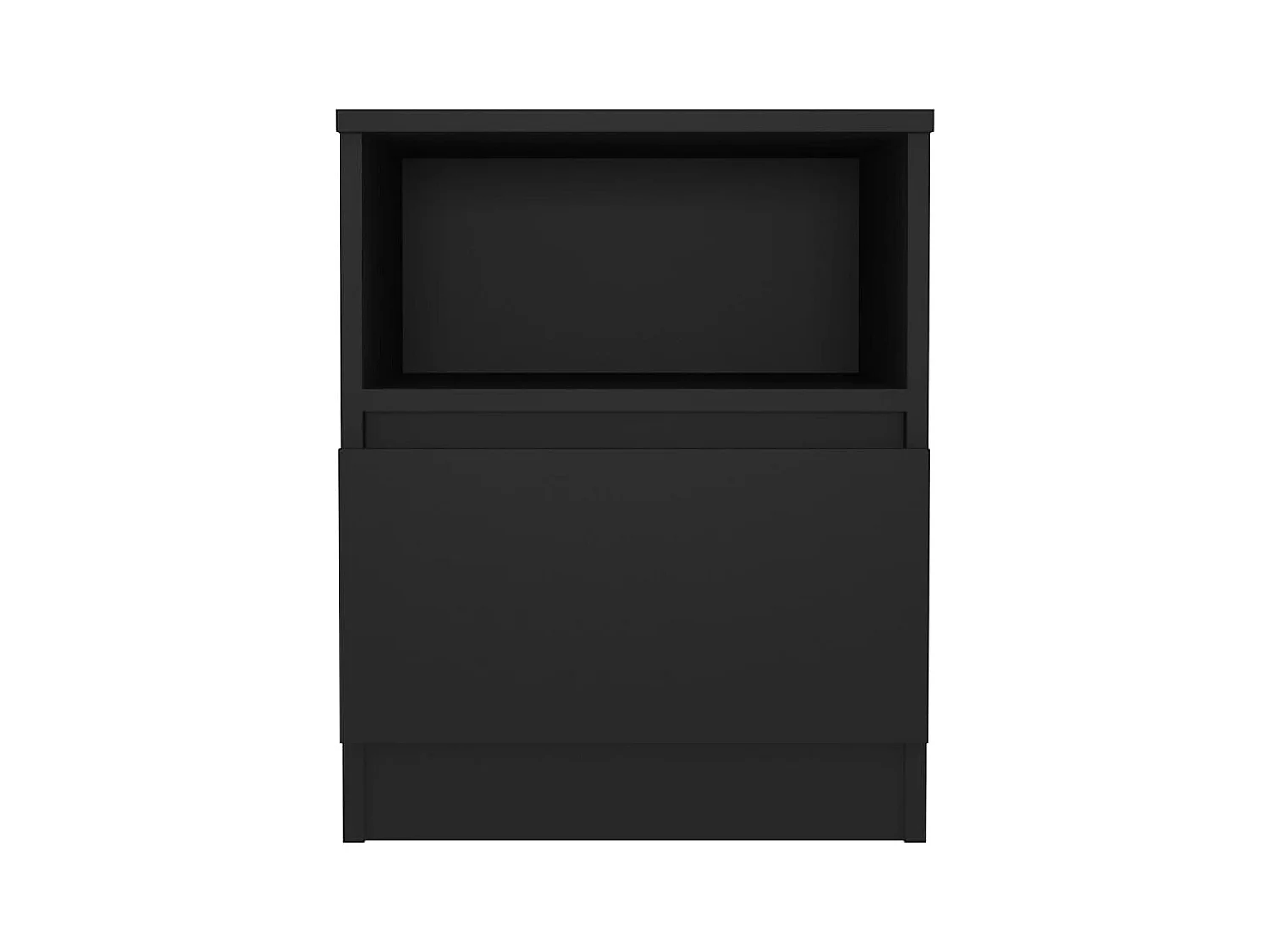 Comodini 2 pz Nero 40x40x50 cm Truciolato