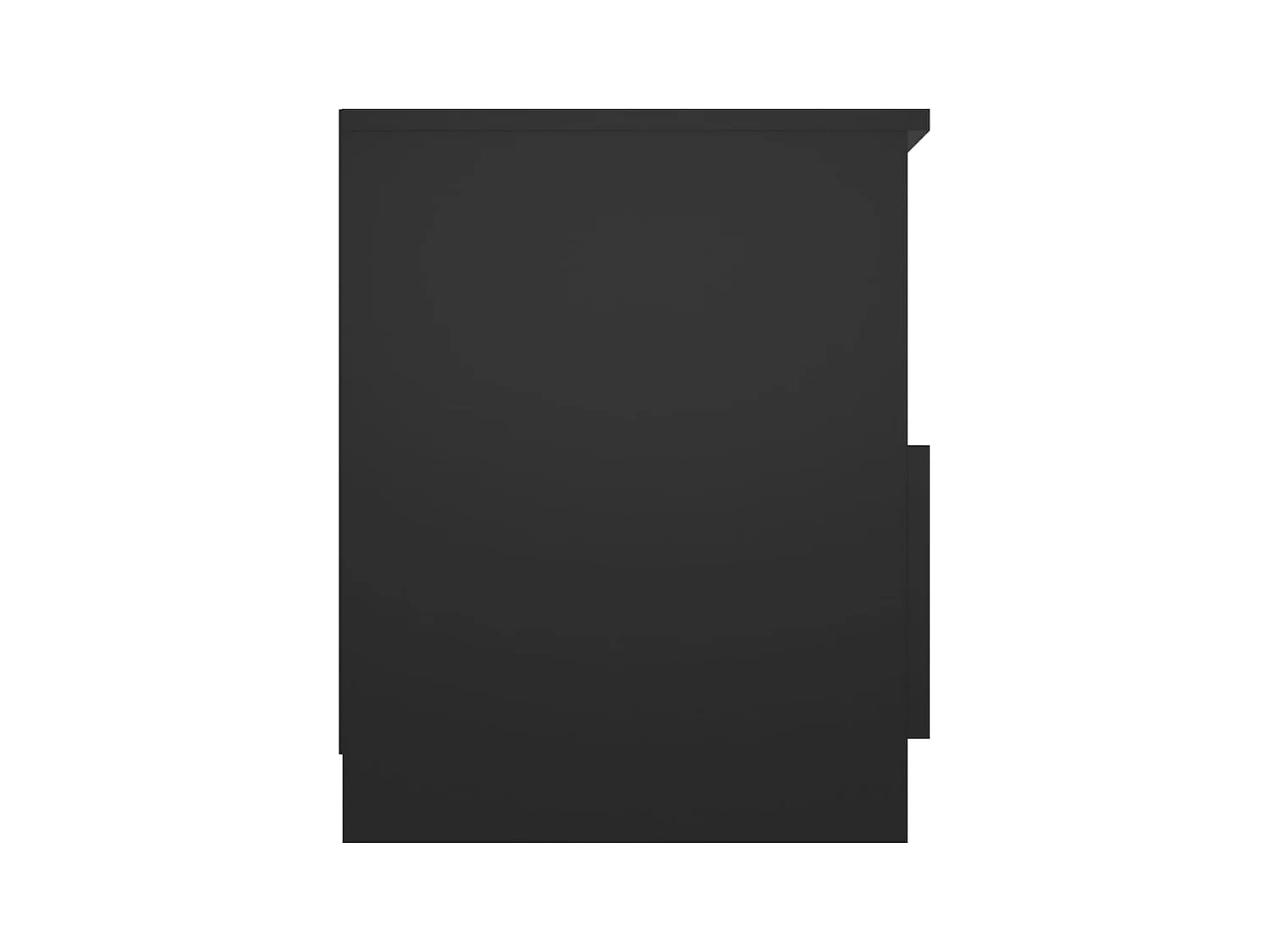 Comodini 2 pz Nero 40x40x50 cm Truciolato