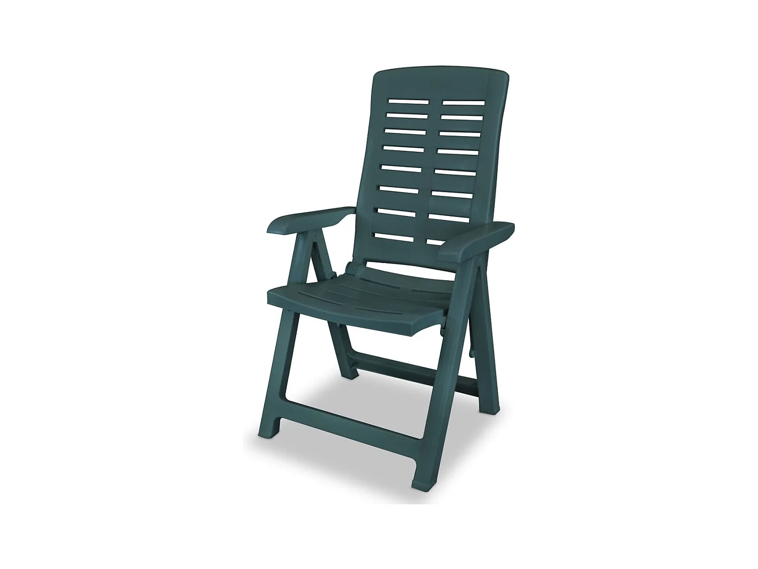 Tuinstoelen Set van 4 Groen Plastic