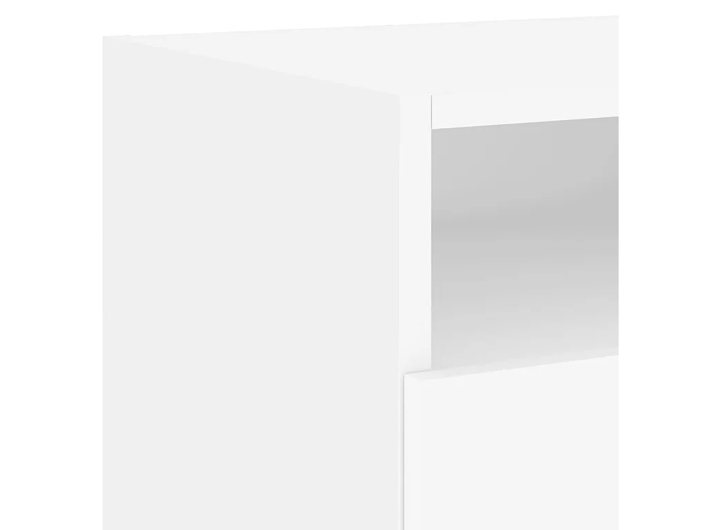 Comodino con luci LED bianco 40x39x37 cm