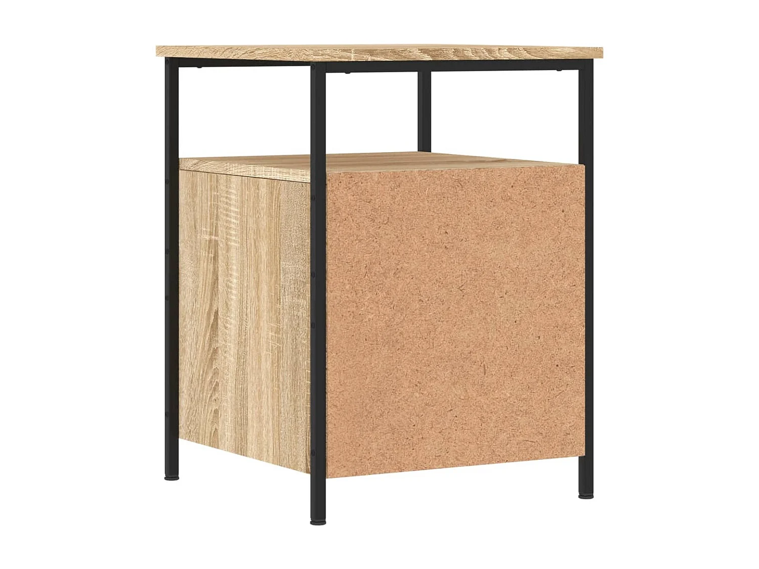 mesitas de noche de roble Sonoma de 44 x 45 x 60 cm, madera de ingeniería