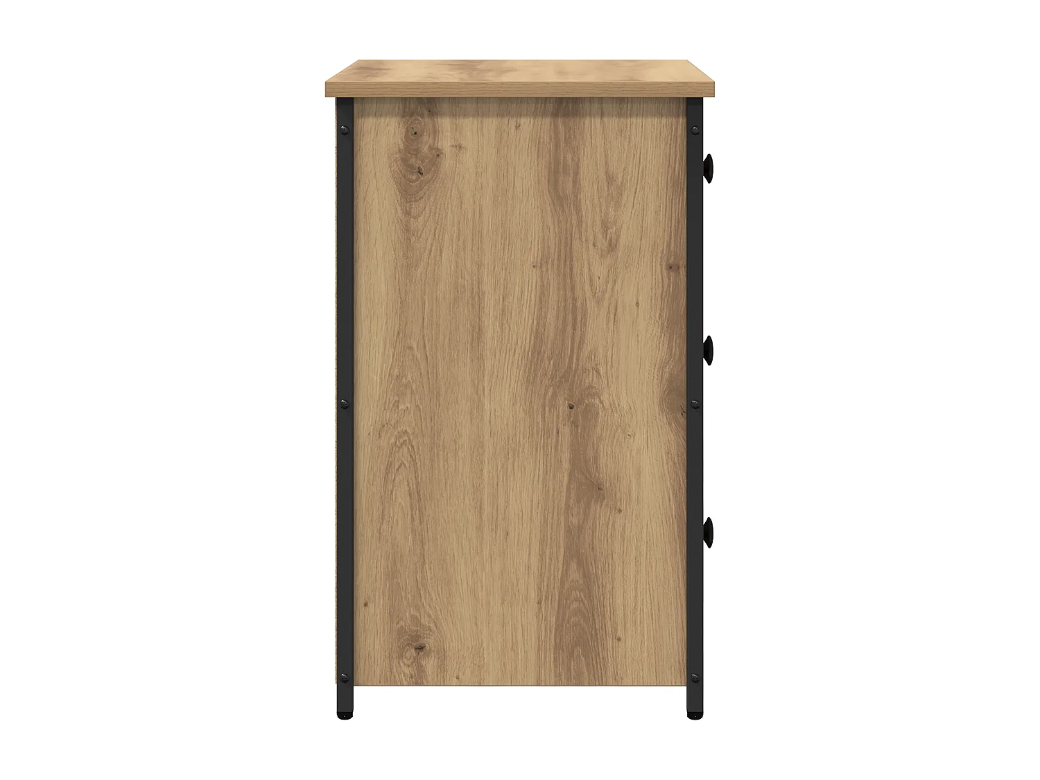 Table de chevet Chêne artisan Bois d'ingénierie Compact Durable