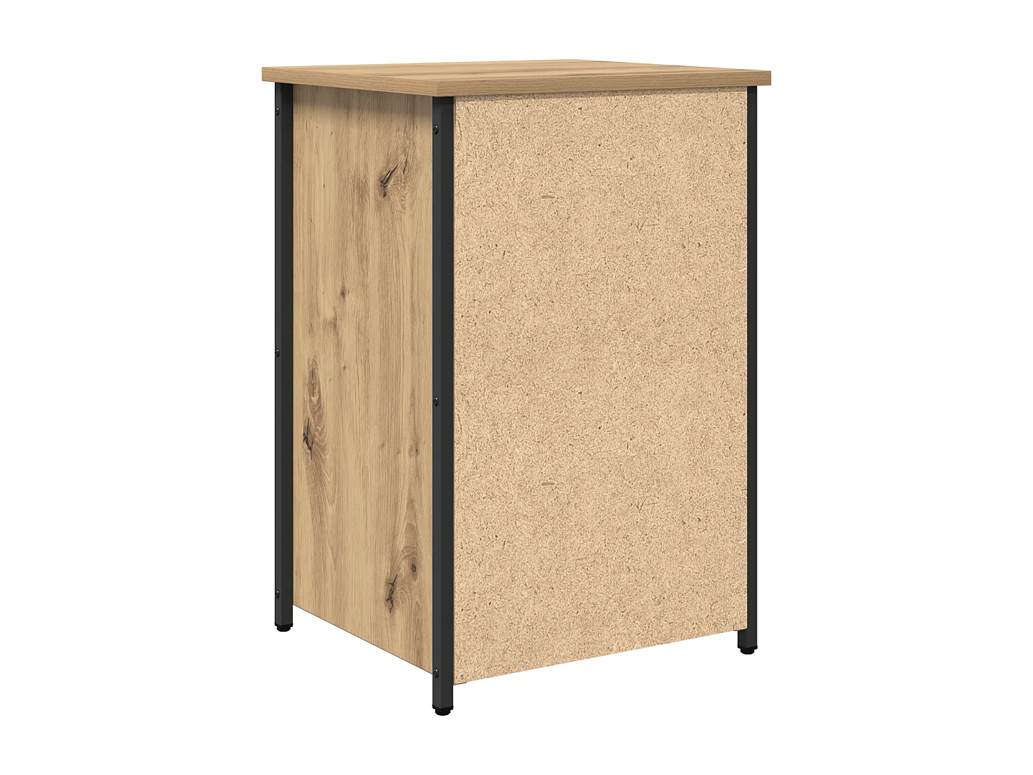 Table de chevet Chêne artisan Bois d'ingénierie Compact Durable