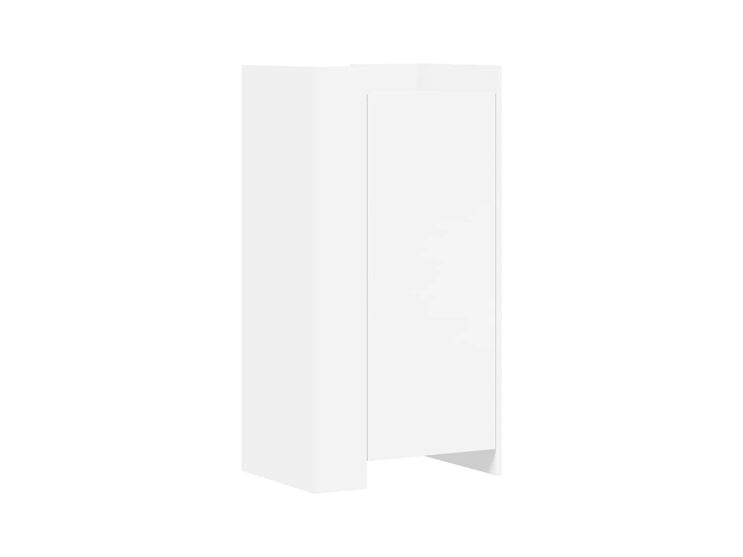 Armoire à chaussures blanc 52x37,5x100 cm bois d'ingénierie