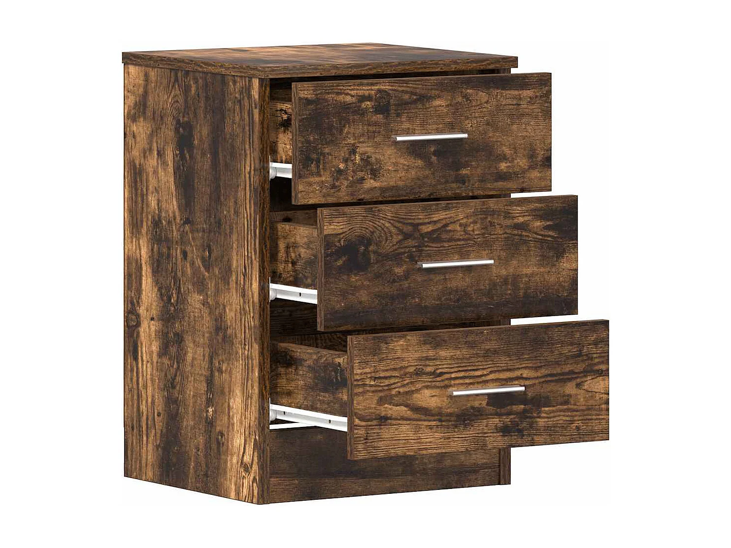 Tables de chevet 2 pcs Chêne fumé 38x35x56 cm Bois d'ingénierie