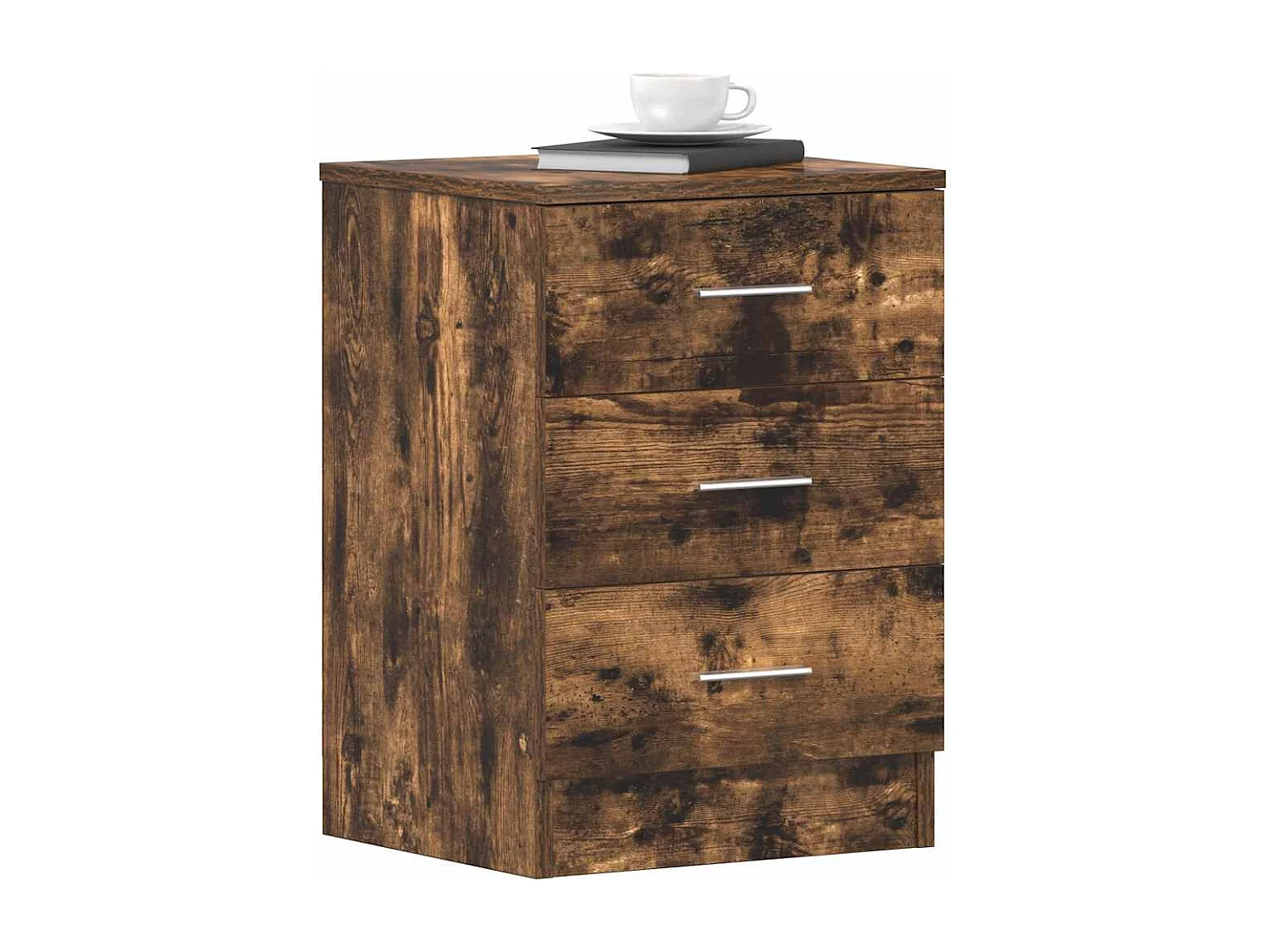 Tables de chevet 2 pcs Chêne fumé 38x35x56 cm Bois d'ingénierie