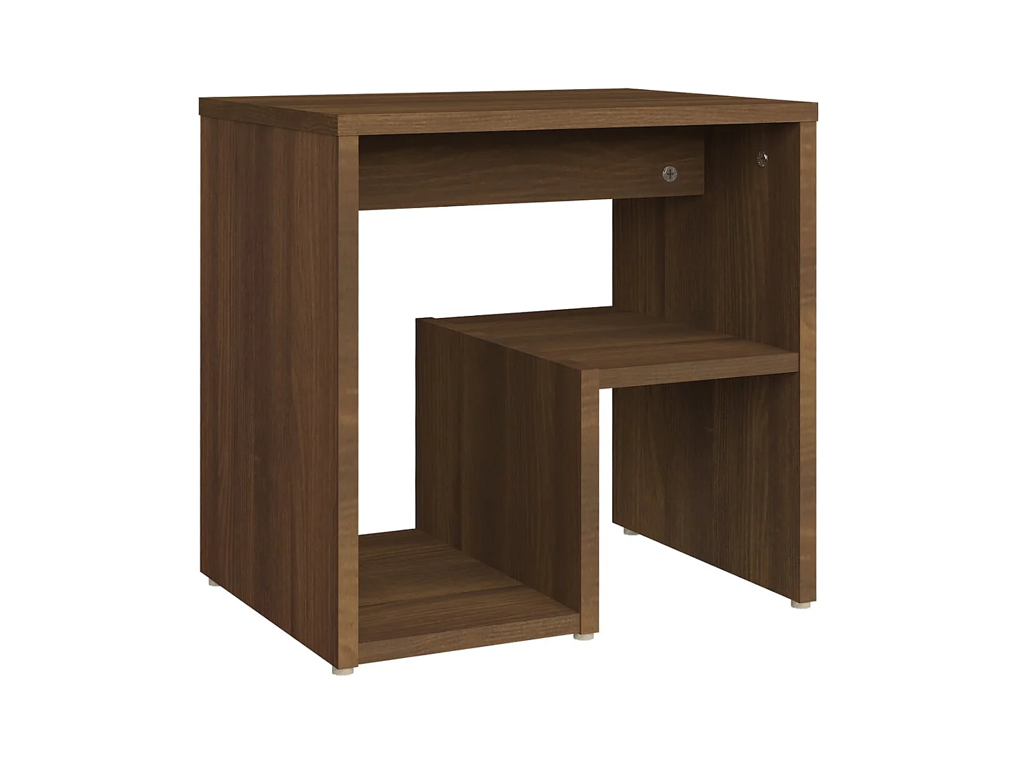 Nachtkastjes 2 stuks Bruin eiken 40x30x40 cm Bewerkt hout