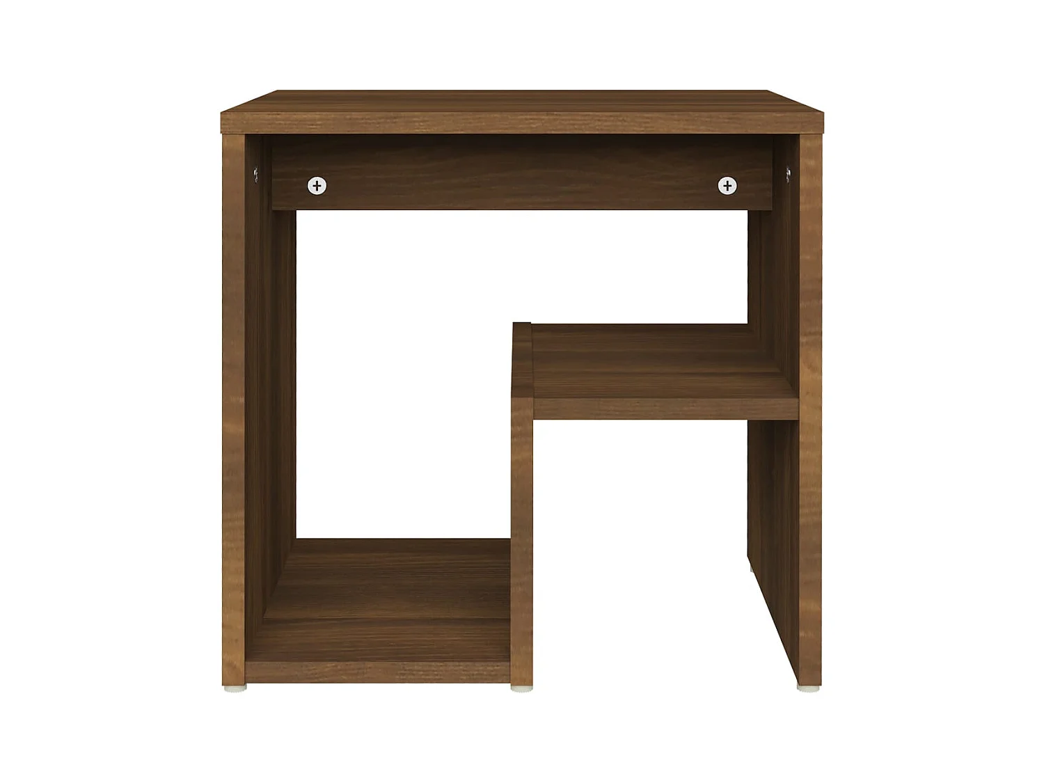 Nachtkastjes 2 stuks Bruin eiken 40x30x40 cm Bewerkt hout