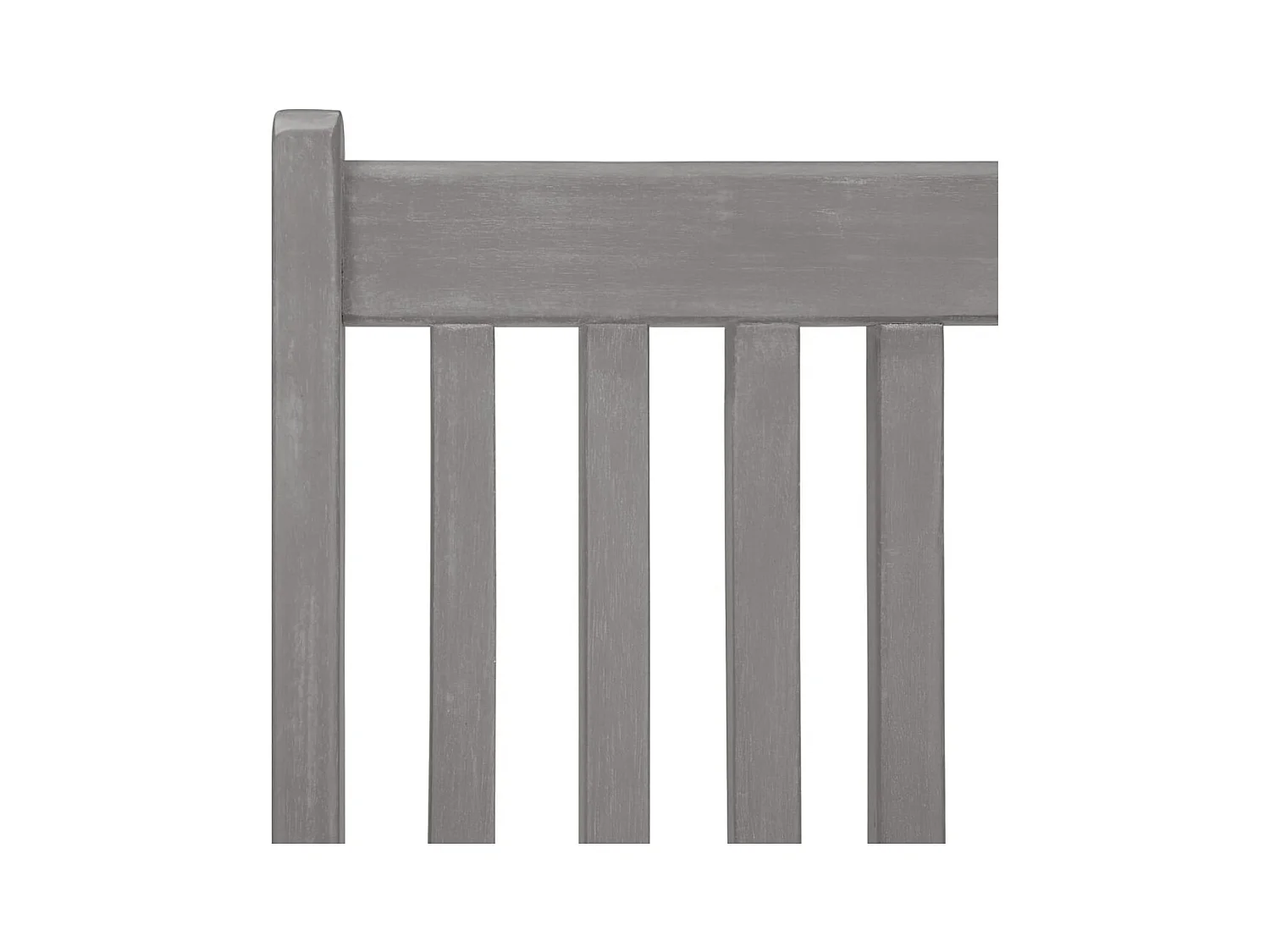 Chaises inclinables de jardin lot de 4 Gris Bois solide acacia