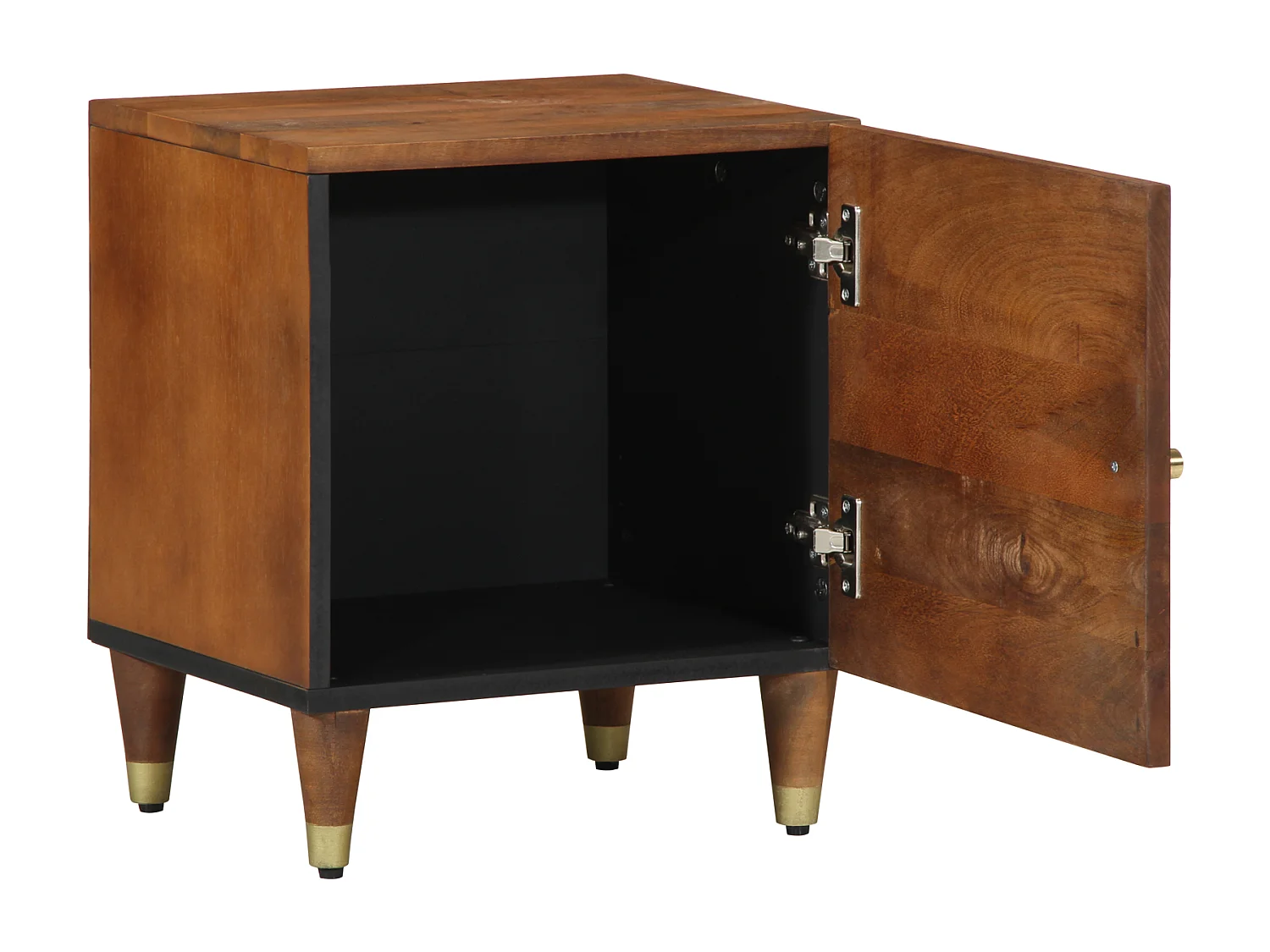 Tables de chevet 2 pcs 40x33x46 cm en bois solide de mangue