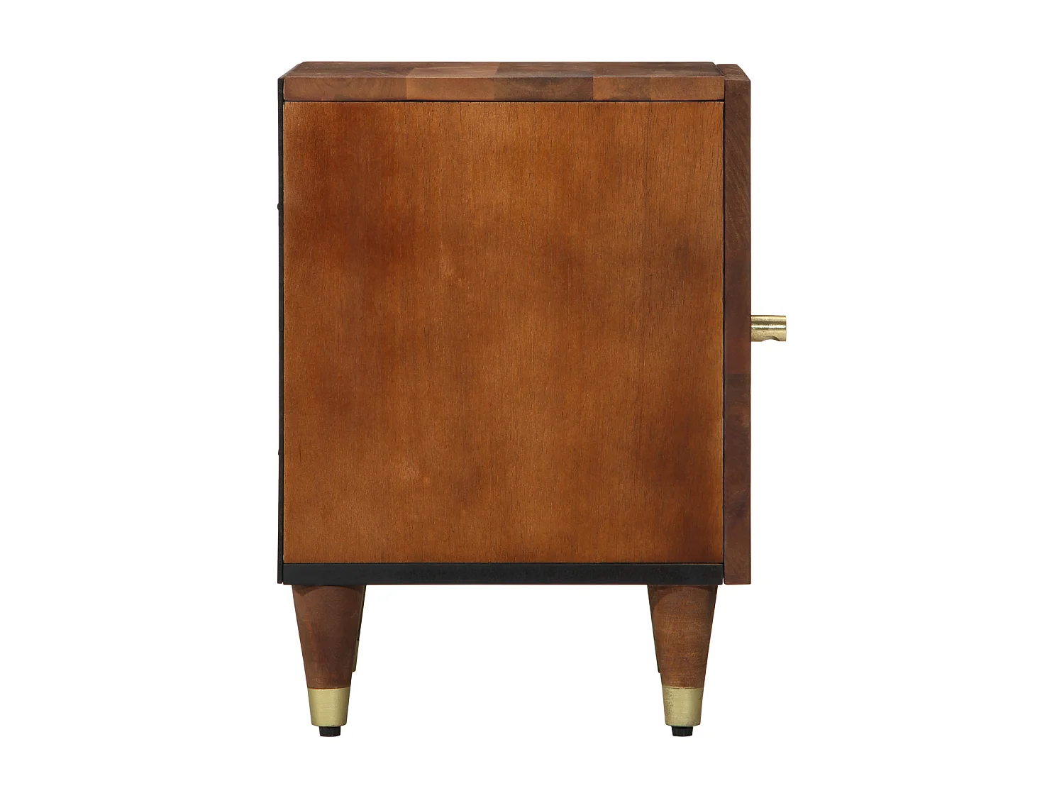 Tables de chevet 2 pcs 40x33x46 cm en bois solide de mangue