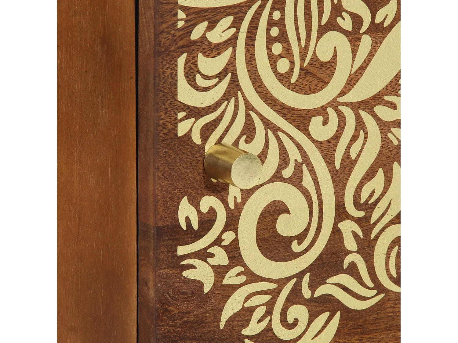 Tables de chevet 2 pcs 40x33x46 cm en bois solide de mangue