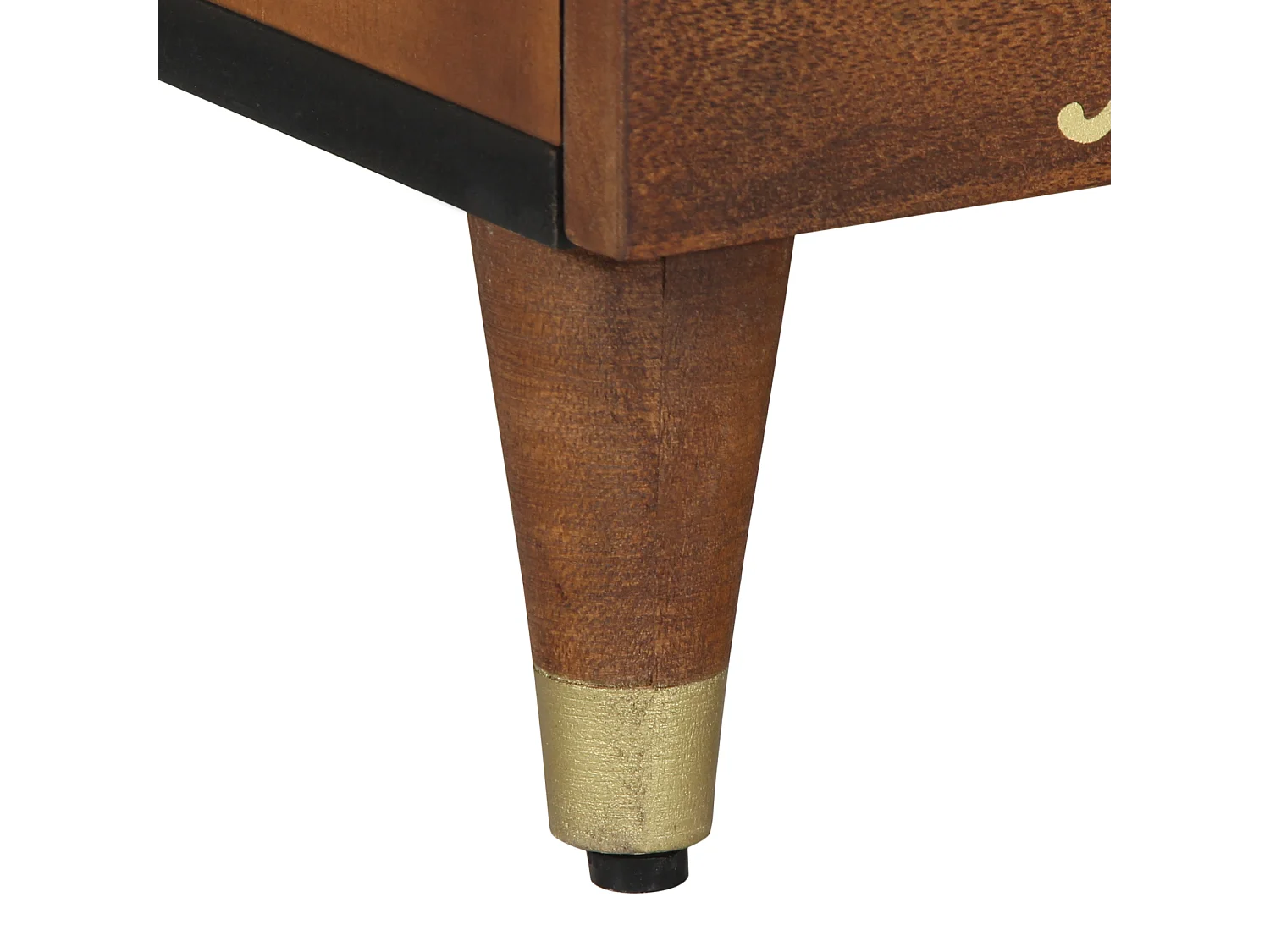 Tables de chevet 2 pcs 40x33x46 cm en bois solide de mangue