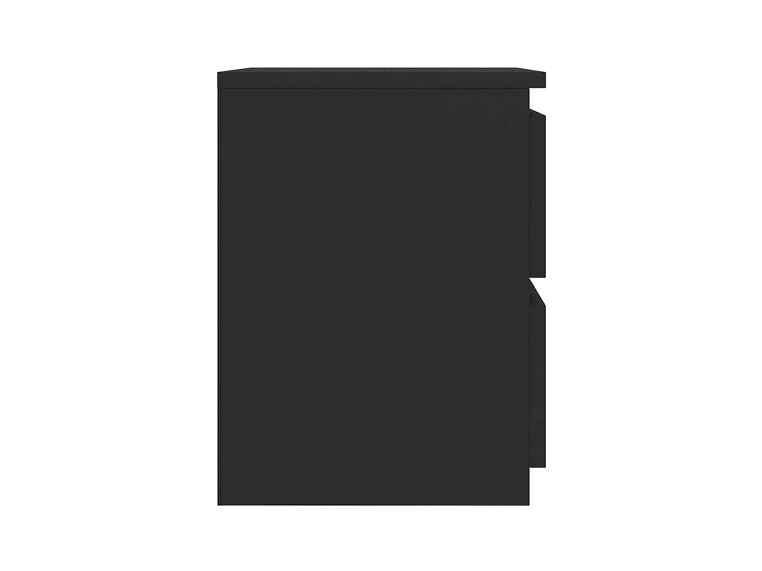 Comodini 2 pz Nero 30x30x40 cm Legno composito