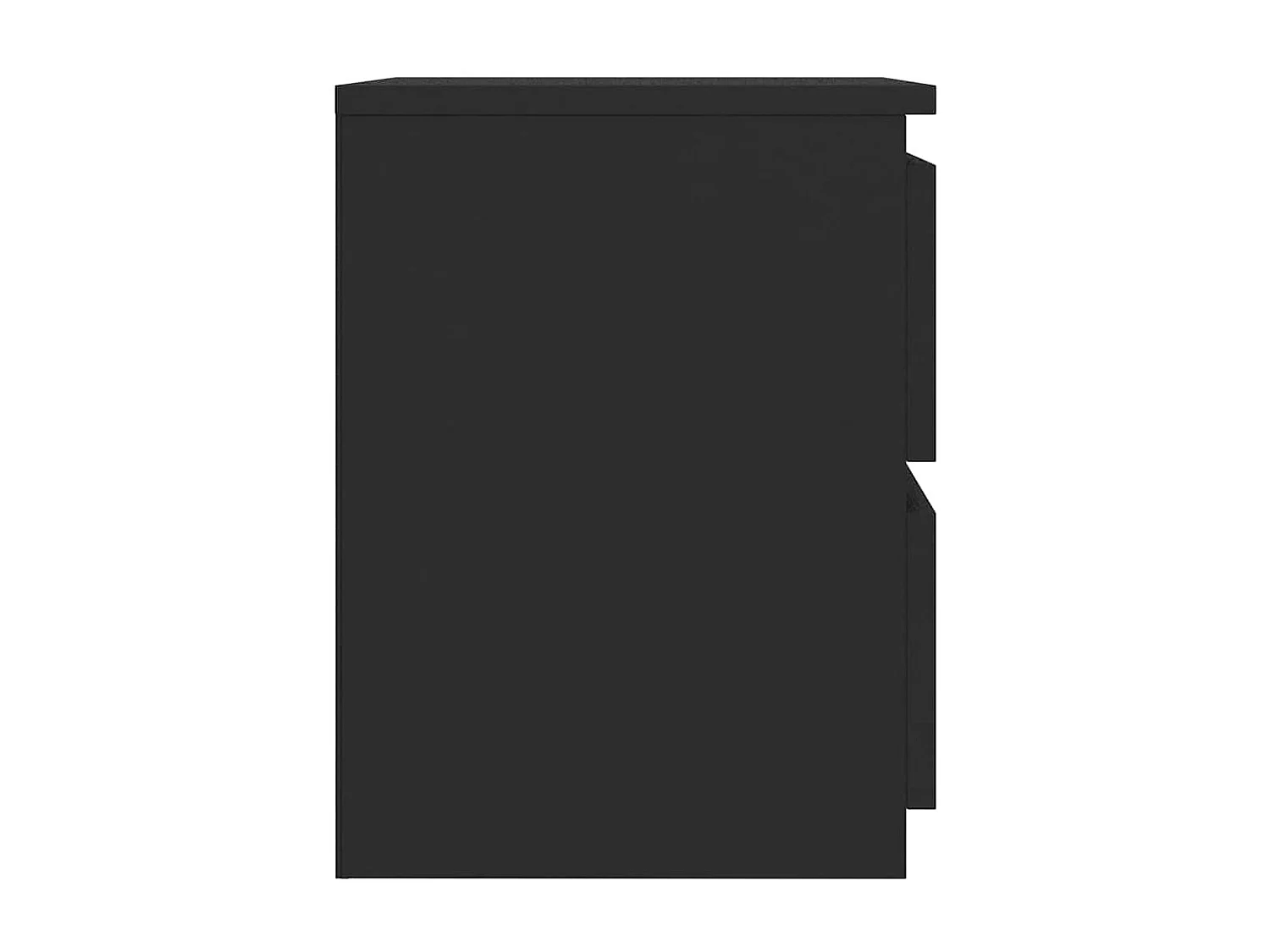 Comodini 2 pz Nero 30x30x40 cm Legno composito