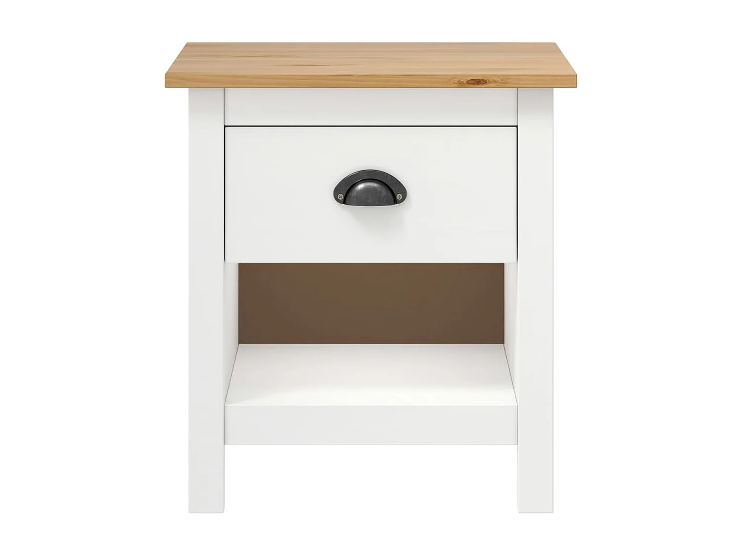 Comodini 2 pz Hill 46x35x49,5 cm Legno massello di pino