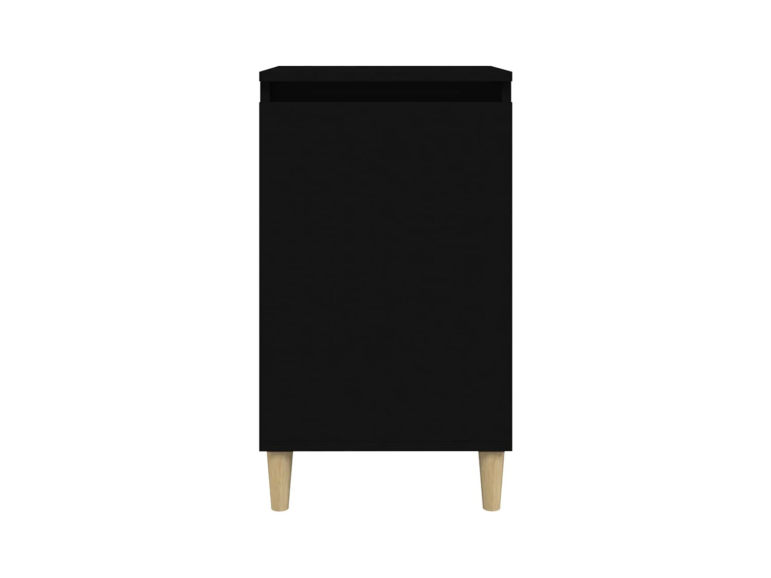 Comodini 2 pezzi neri 40x35x70 cm in legno ingegnerizzato