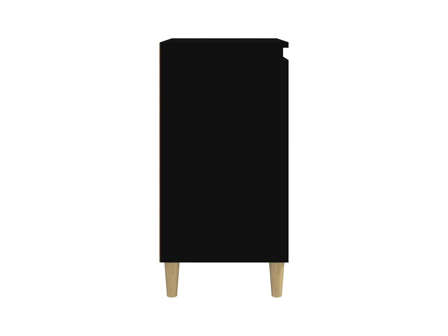 Comodini 2 pezzi neri 40x35x70 cm in legno ingegnerizzato