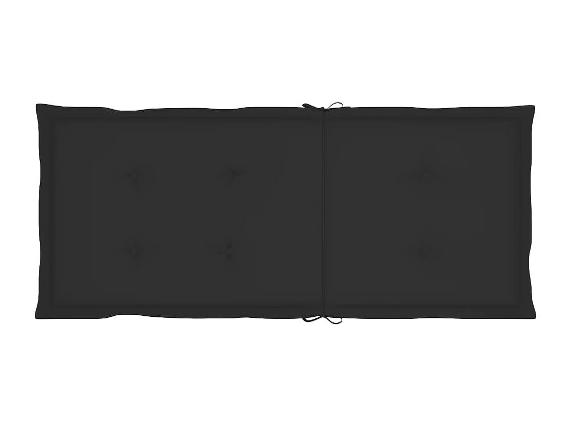 Set van 4 verstelbare tuinstoelen met kussens Acaciahout