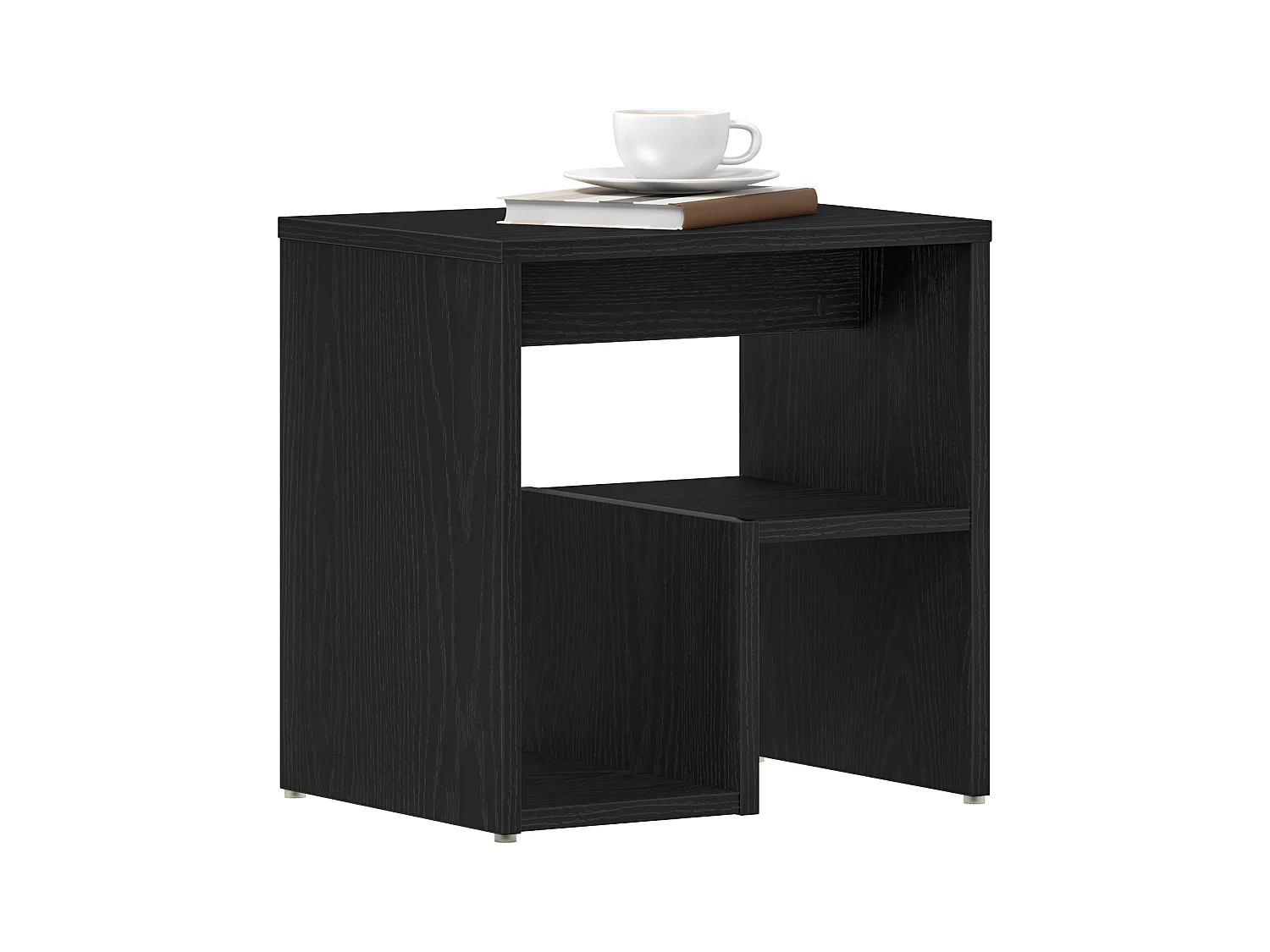 Comodini 2 pz Rovere nero 40x30x40 cm Legno ingegnerizzato