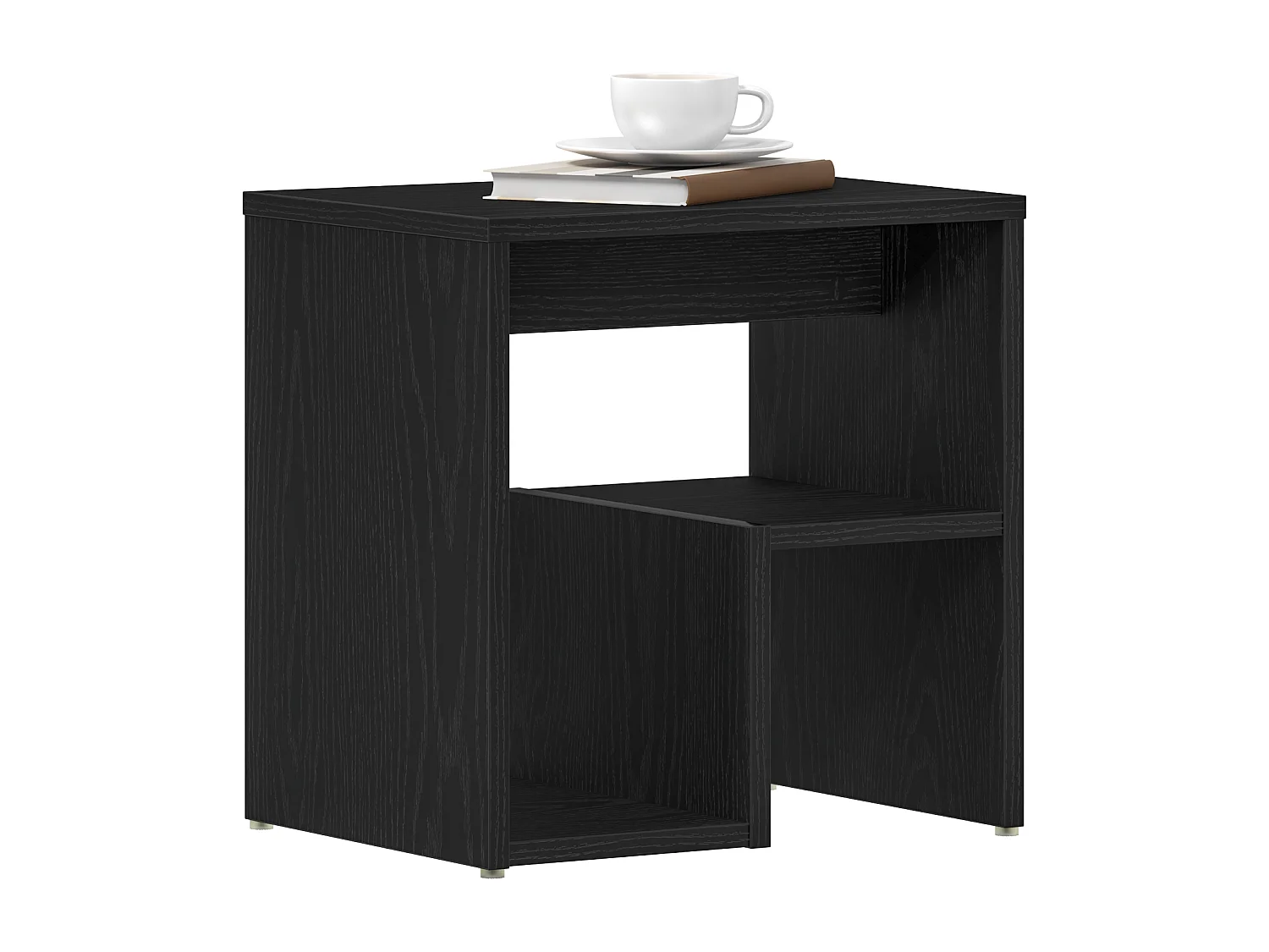 Cómodas de noche 2 piezas Roble negro 40x30x40 cm Madera de ingeniería