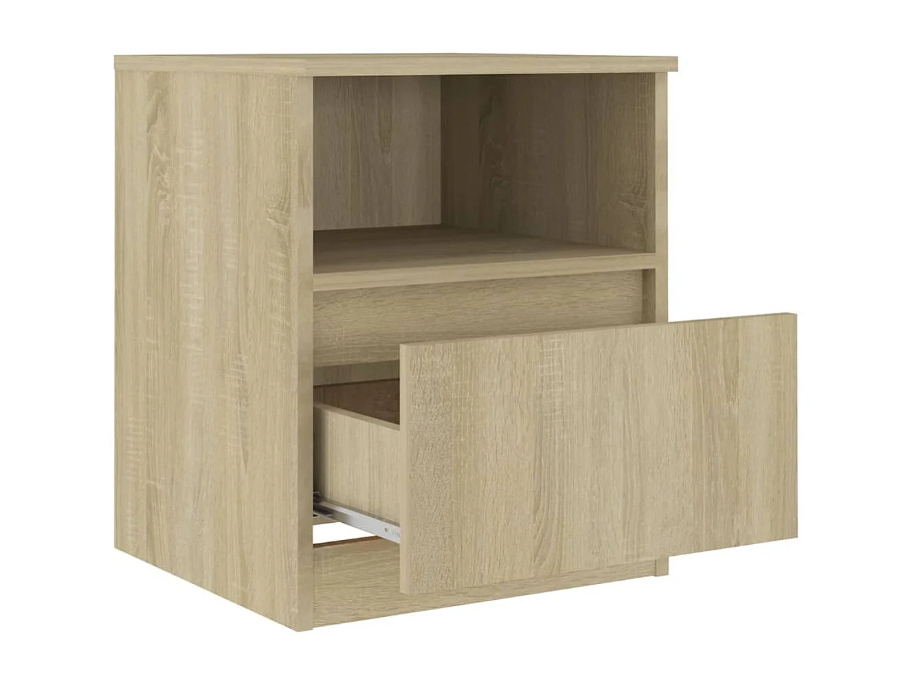 Nachtkastjes 2 stuks Sonoma eiken 40x40x50 cm Spaanplaat