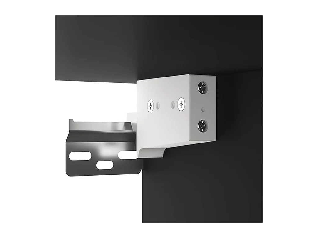 Comodini da parete 2 pz Nero 35x35x20 cm