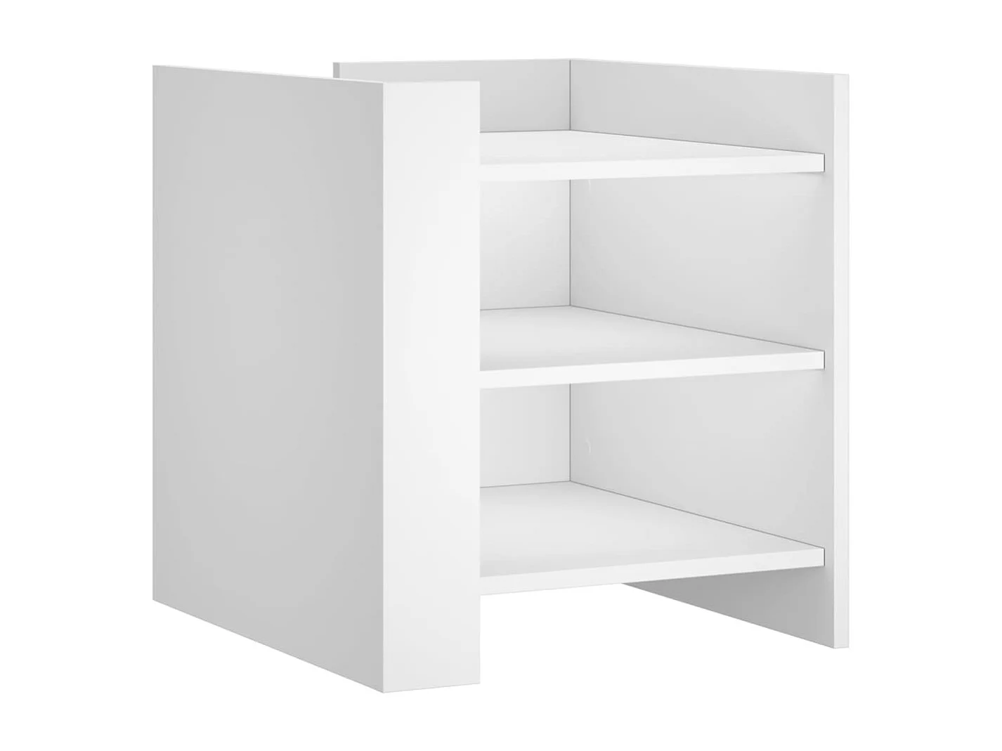 Table de chevet blanc 45x50x50 cm bois d’ingénierie